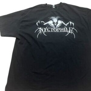 Nyctophile Band T-shirt‎ Men’s Size 2XL Black Short Sleeve